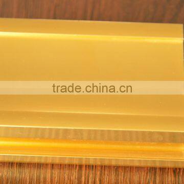 Golden Color Polished Aluminum Extrusion Profiles photo-3