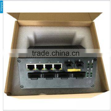 DIN-Rail 4+4+2G Managed Industrial Ethernet networking Switches i610B