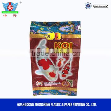 High quality Fish feed food plastic packaging bag with custom printing