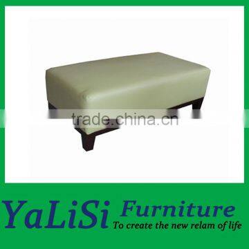 Elegant classic wood frame ottoman