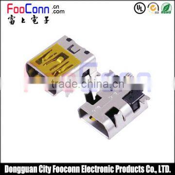 China supplier mini usb 10pin female connector SMT type