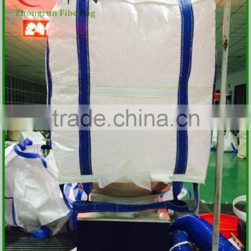 jumbo 3 ton bulk bags/ bulk sand bag 58*58*80/70*70*90 can be OEM, made by 100% new PP ,500kg/750kg/1000kg