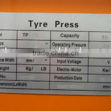 solid tyre press, forklift tyre press, assemble & disassemble solid typre from 8"-25", from 80Ton to 200Ton