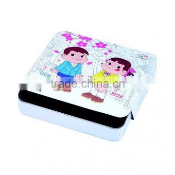 Rectangular slide candy tin box/mint candy tin box