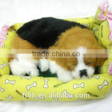 snoring perfect petzzz breathing sleeping fur real animal toy dogs