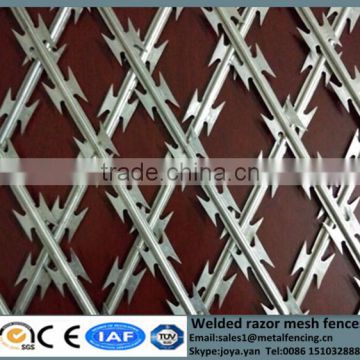 Sharp BTO welded security fencing concertina mesh panels as barrier welded razor wire fence panels