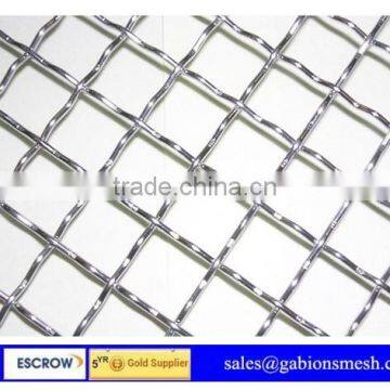 ISO9001:2008 1/2 square flat crimped wire mesh, factory direct sale