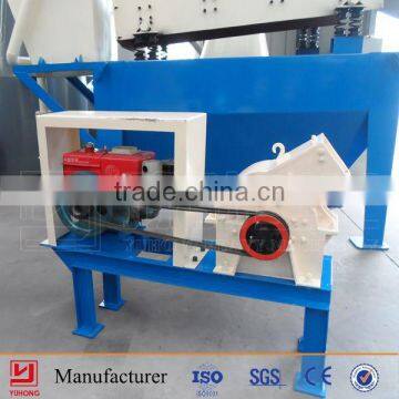 Yuhong ISO,CE Approved new model Yuhong mobile diesel engine hammer mill crusher