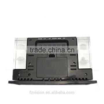 Thermo Hygrometer Digital Wireless Weather Station Alarm Clock/ Automatic Weather Station With 2 Remote Sensors photo-5