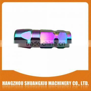 China manufacture steel hydraulic grease coupler with color zinc