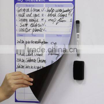Custom Fridge Magnets Dry Erase Sheet Magnetic Calendar Weekly Planner to do List Shopping List photo-2