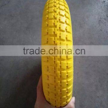 Mute Roller Bearing Swivel PU Wheel 3.00-8 photo-2