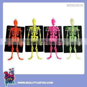 Halloween glow in the dark human skeleton toy