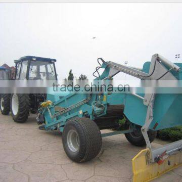 new design top quality hydraulic operating beach sand cleaner,beach sweeper ,beach cleaning machinery with bucket