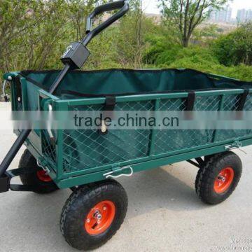 4 Wheel Foldable Metal Beach Wagon Cart photo-4