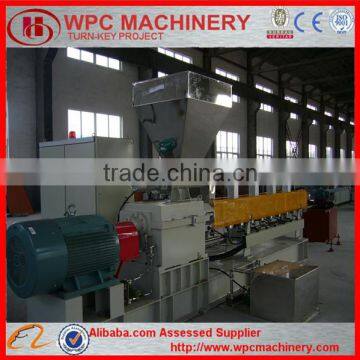 Double screw WPC PE granulating machine line