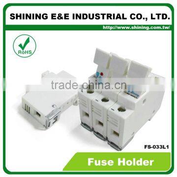 FS-032L1 LED Indicator 110V 32A 2 Pole 10x38 Cylindrical Fuse Holder photo-5