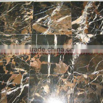 NATURAL BLACK AND GOLD MICHAELANGELO MARBLE TILES