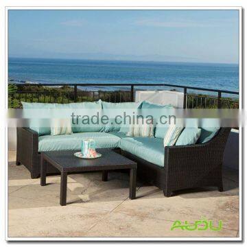 Audu 4 Pieces Cheap Patio Wicker Garden Sofa/Outdoor Sofa/Rattan Sofa photo-5