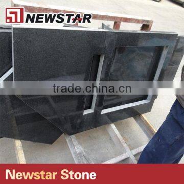 Chinese Blue Granite Perfab Bathroom Countertop photo-3