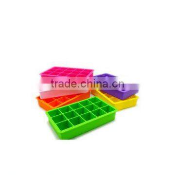 Foof grade summer colorful silicone ice cube trays