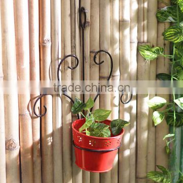 Wrought Iron Wall Flower Pots Metal Planters | Hanging Metal planter