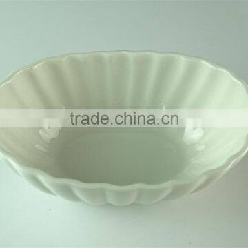 Stocked White Ceramic Dessert Serving Bowl photo-2