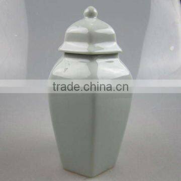 Stock porcelain hexagon shaped sugar pot