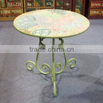 Modern round Metal table for home decor