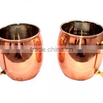 AMAZON 16 OZ BPA FREE 100% COPPER MOSCOW MULE MUG GIFT SET OF 2 MUGS photo-2