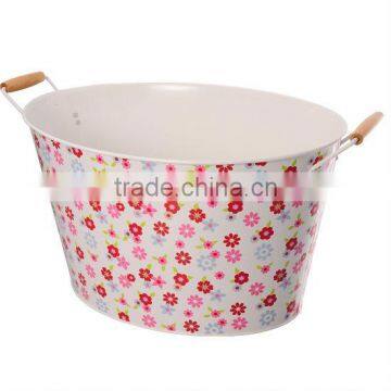 Garden Flower Pattern Bucket