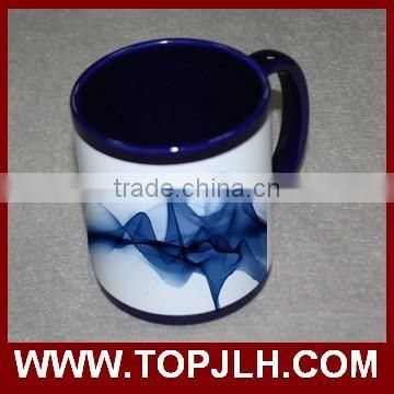 Grade A porcelain coffee mug heat transfer logo printed tea cups