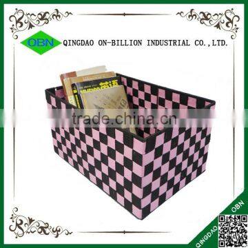 Large Handmade Cheap Nylon Woven Storage Box for Home photo-3