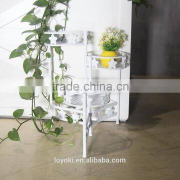 3-Tier Iron Home Decorative Flower Pot Folding Metal Plant Pot photo-4