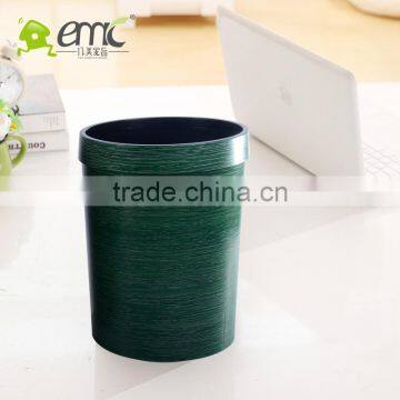 Plastic Trash Bin, Plastic Trash Bin With Wood Grain , Decorative Trash Bin photo-2