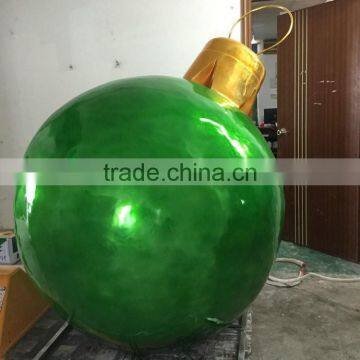 FRP Electroplate Green Christmas Ball photo-4
