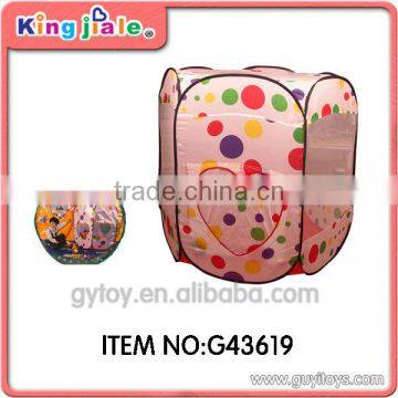 beatiful girl play tent