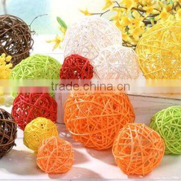 Rattan wicker ball decor for Garden outdoor