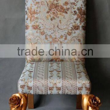 MD-2206-01 Antique Hand-carved Flower Single Chair photo-3
