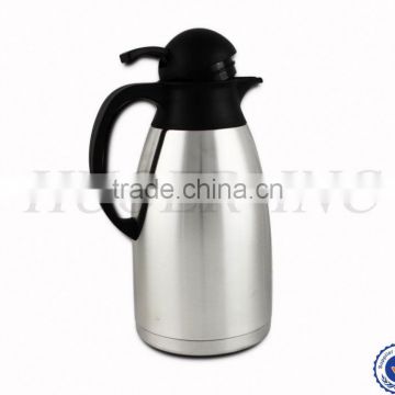 Stainless Steel Coffee Pot with black handle