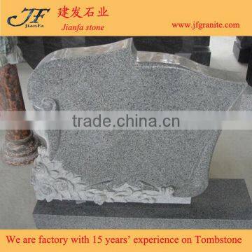 Different Colors Flower Granite Carved Beautiful Gravestone photo-2