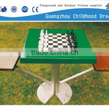 (HD-19504)Fiberglass table and chair with chess game