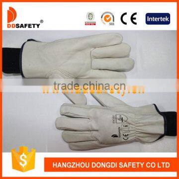 DDSAFETY Cheapest Wholesale Cow Grain Leather Glove Motorcycle Glove