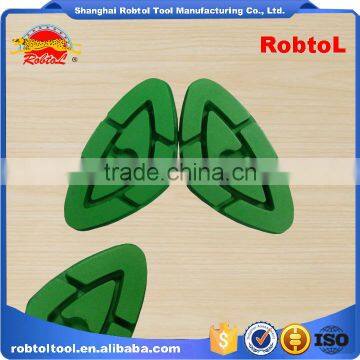 95mm 5# Diamond Floor Polishing Pads Triangle Hook and Loop Grinding Grinder Renew Renovation Marble Granite Concrete Terrazzo photo-3