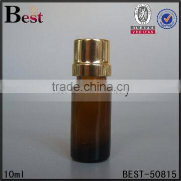 Fragrance Perfume 10ml Amber Glass Bottle Aluminum Cap Essential Oil 10ml Amber Glass Bottle Plastic Cap Cosmetic Packaging photo-2