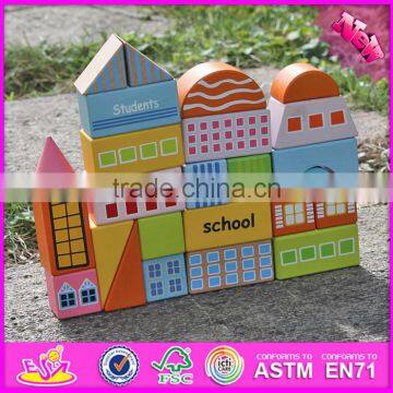 2017 New Design 25 Pieces Educational Toys Children Wooden Blocks W13A122 photo-4