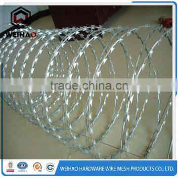 2016 popula stainless steel razor barbed wire used in prison