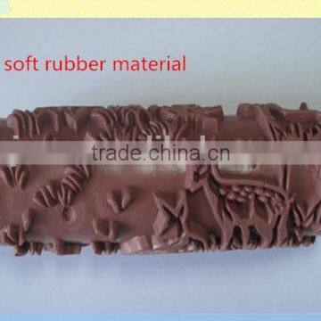 6" paint soft rubber pattern printing roller