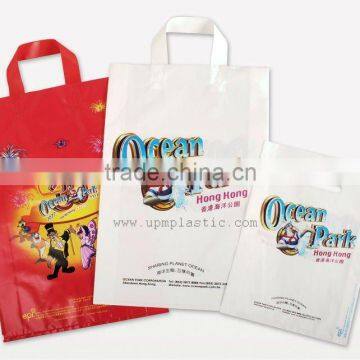 Degradable Flexiloop block bottom PE plastic bags