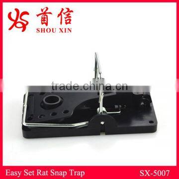 Black plastic snap easy set mouse trap rat trap mice control product SX-5007